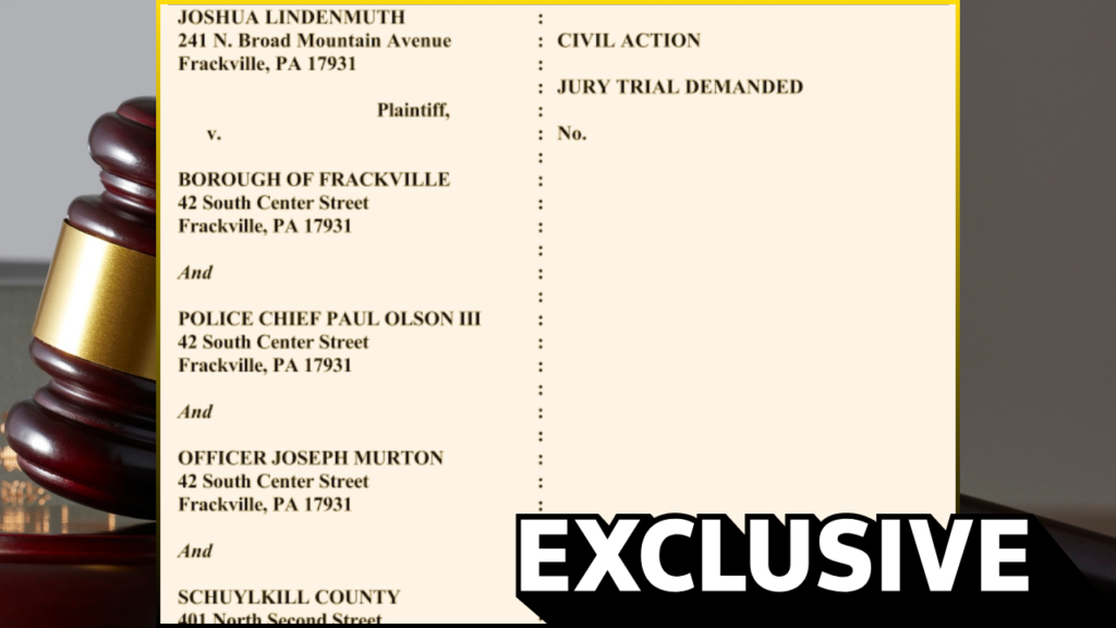 Schuylkill County Man Files Federal Lawsuit Against Frackville, Former Cops, County Government Over Alleged Wrongful Arrest, Imprisonment